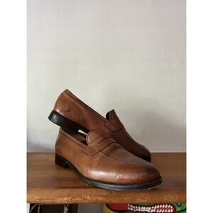 Men’s Allen Edmonds Lake Forest Penny Loafers Light Brown Size 12 D Leather